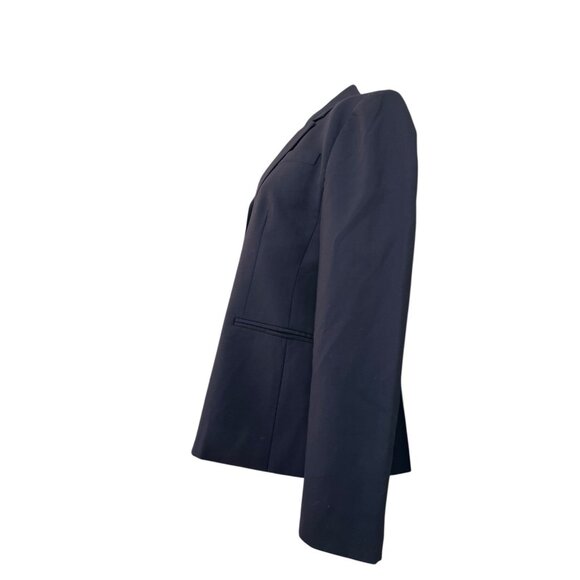J. Crew Super 120’s Ladies Size 12 Wool Blazer Navy Blue Suit Jacket Lined - Picture 3 of 6